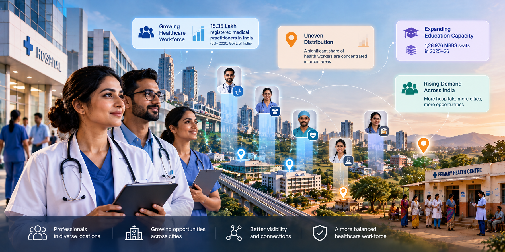 The Healthcare Talent Gap in India: Where Are the Professionals?